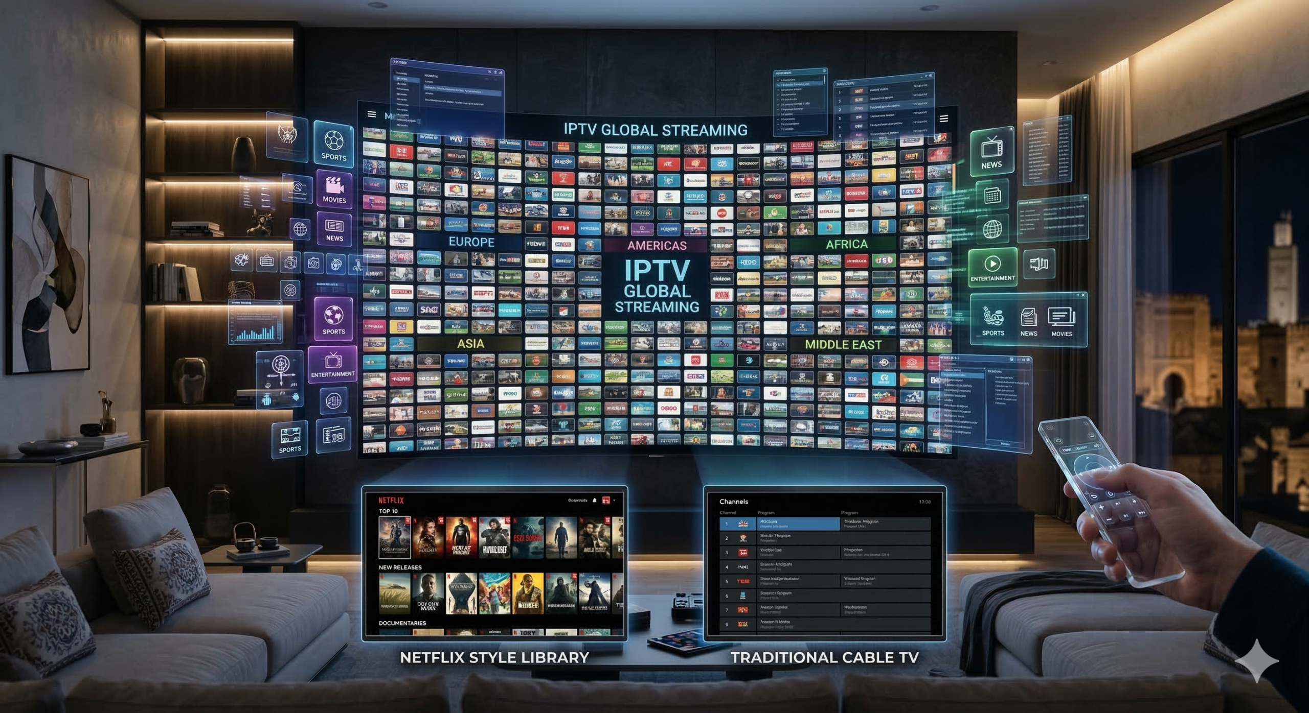 IPTV channel selection vs Netflix and cable