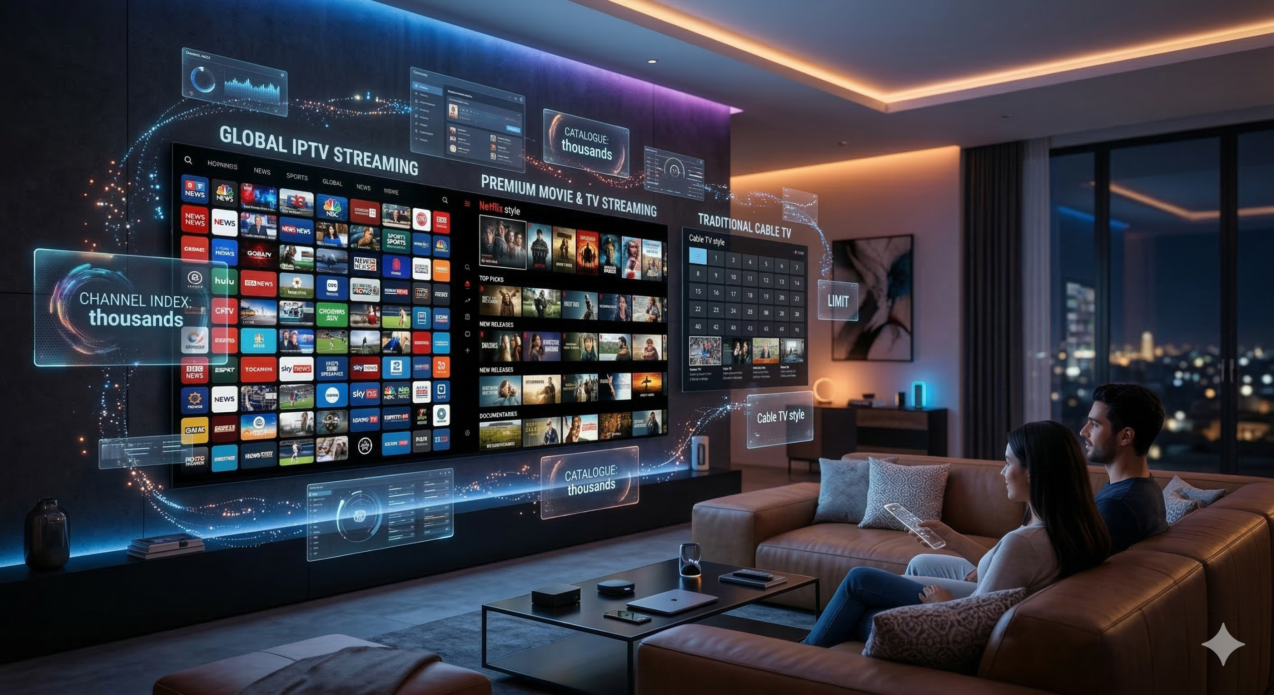 IPTV vs Netflix vs cable TV comparison in 2026